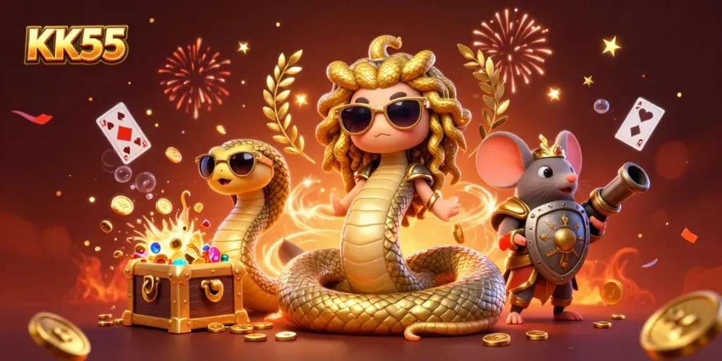 Experience enchanting gameplay at KK55 with vibrant characters and dynamic casino elements.