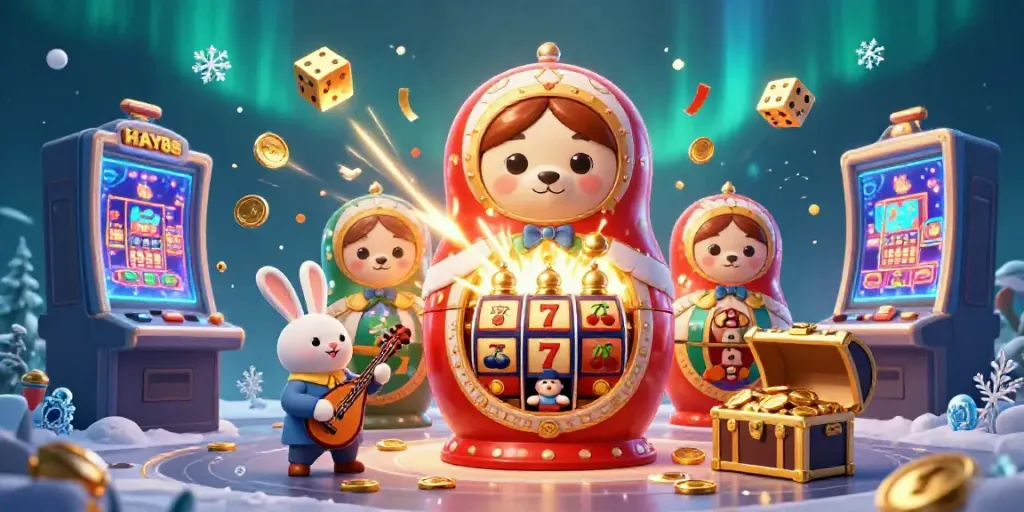 Experience the vibrant excitement of HAY88 with animated casino elements, jackpot moments, and festive fun.