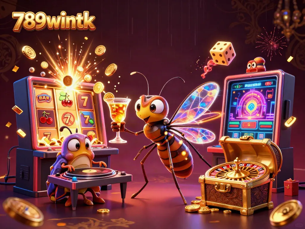 Experience thrilling games at 789wintk, featuring vibrant characters and a dynamic casino atmosphere