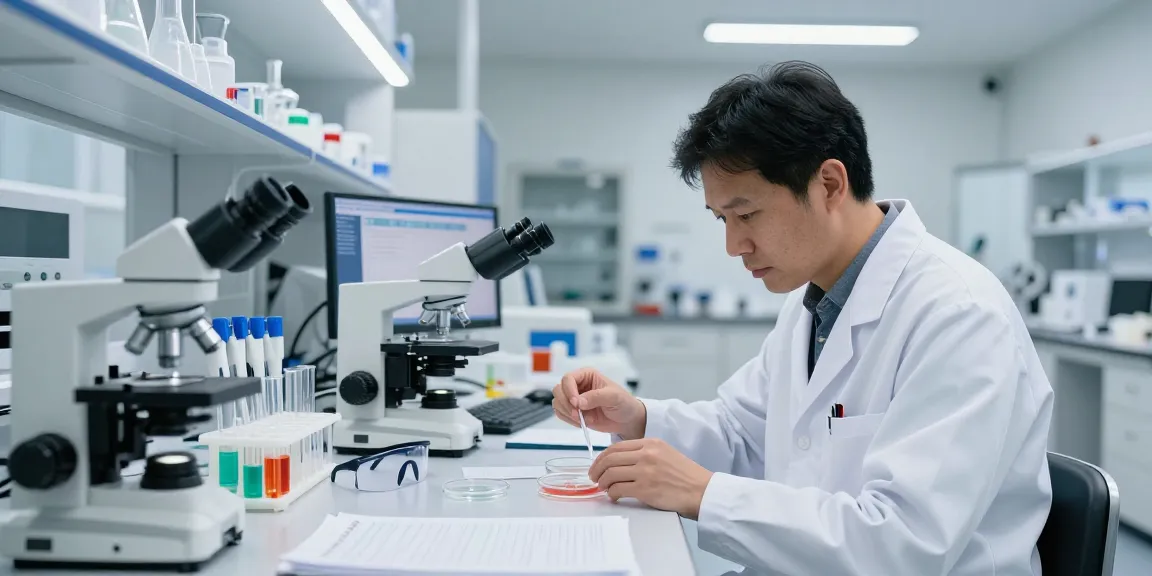 GLP-3-RT research in a scientific lab with samples and equipment