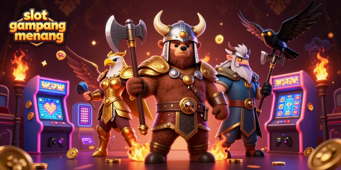 Experience high-stakes action in slot gampang menang with dazzling slot reels and winning icons.