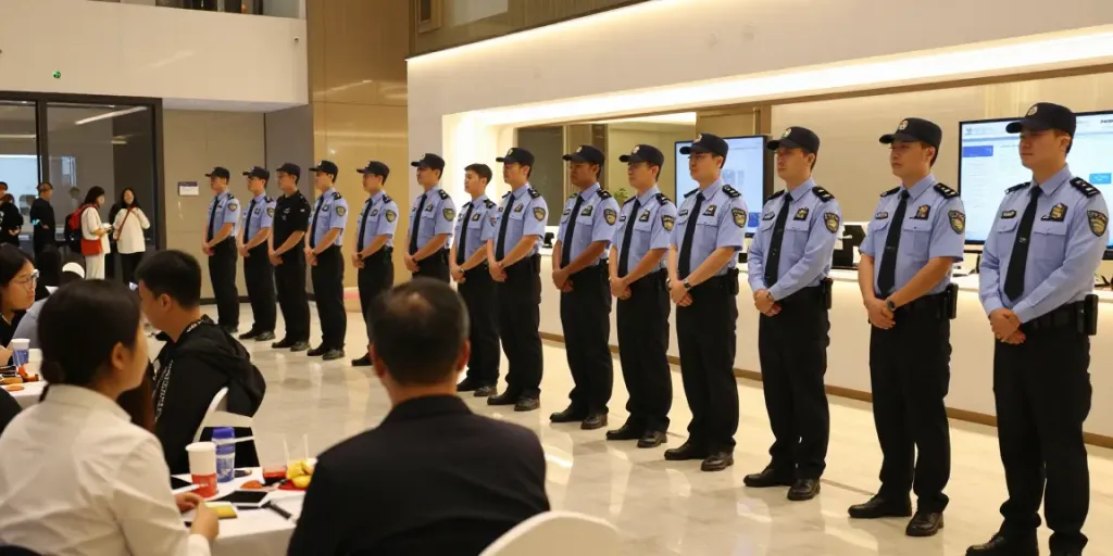 Security professionals providing reliable protection in a local event setting.