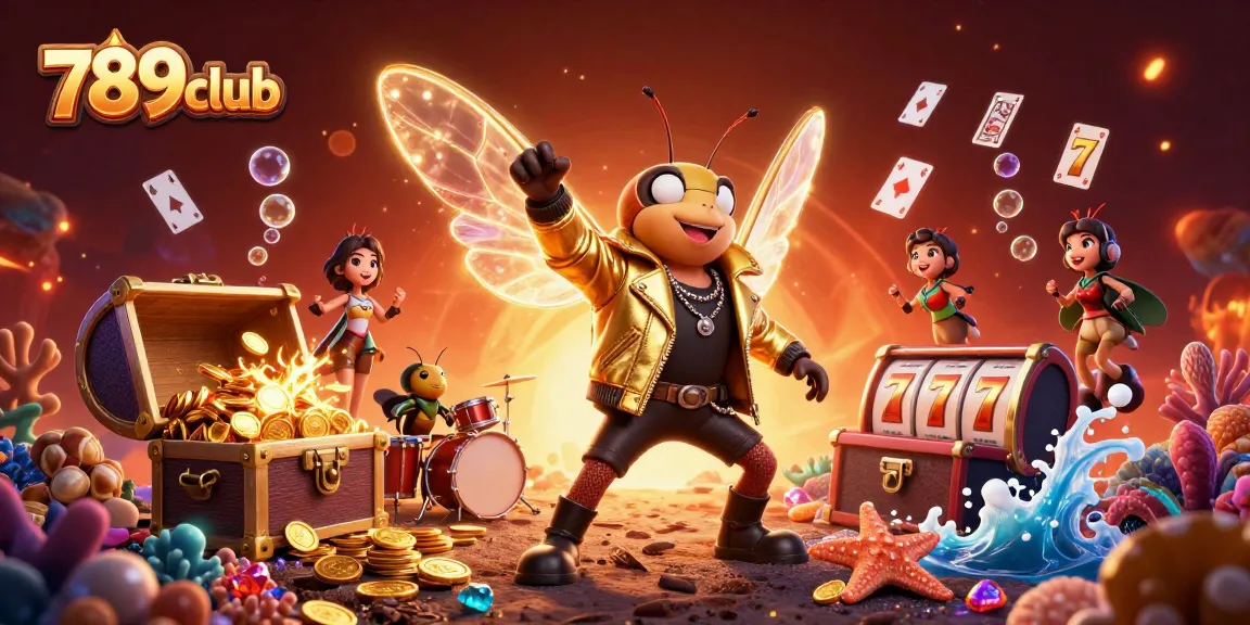 Join the excitement at 789club with a vibrant casino-themed illustration showcasing dynamic gaming action.