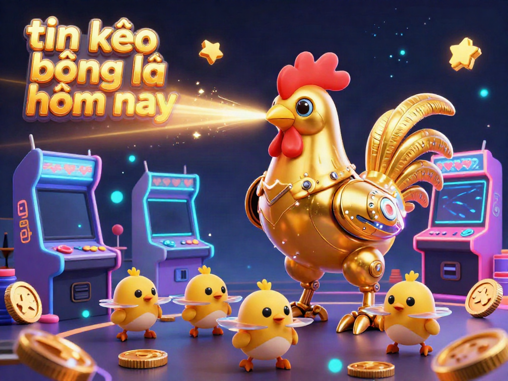 Experience thrilling action with tin kèo bóng đá hôm nay in this vibrant, futuristic gaming scene.