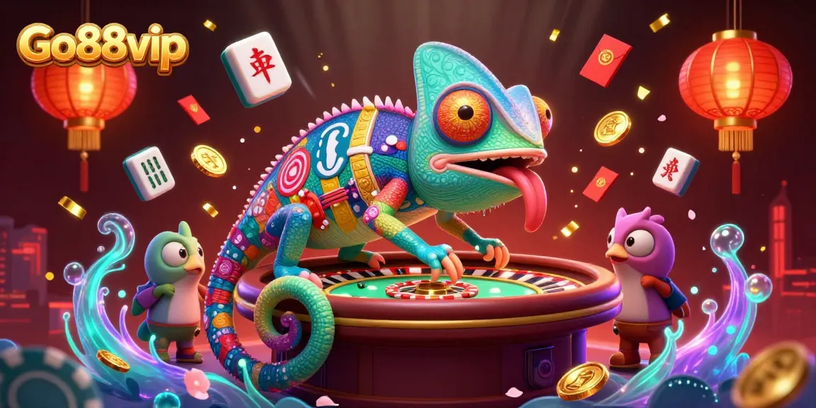 Experience thrilling gameplay at Go88vip with dynamic casino elements and vibrant 3D scenes.