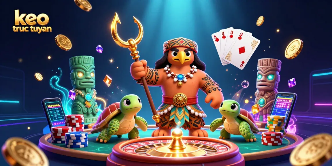 Engage with keo truc tuyen sports betting insights in a vibrant and dynamic 3D scene.