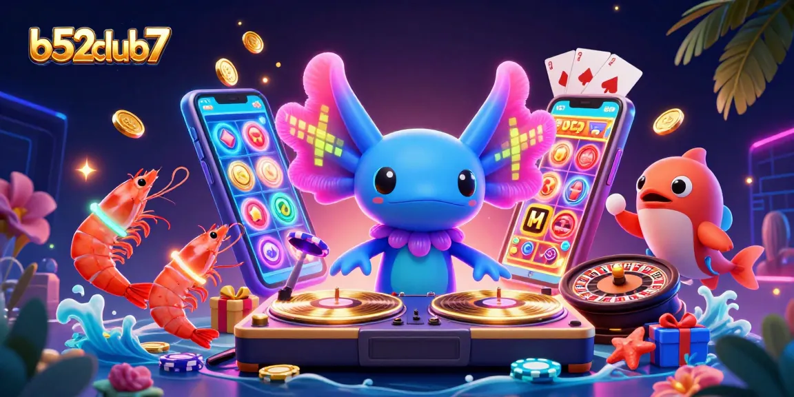 Experience exciting wins at b52club7 with vibrant 3D casino elements and lively characters!