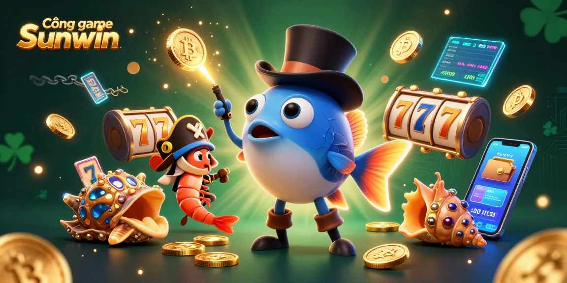 Engage in thrilling gameplay at Cổng game Sunwin featuring vibrant characters and glowing coins.