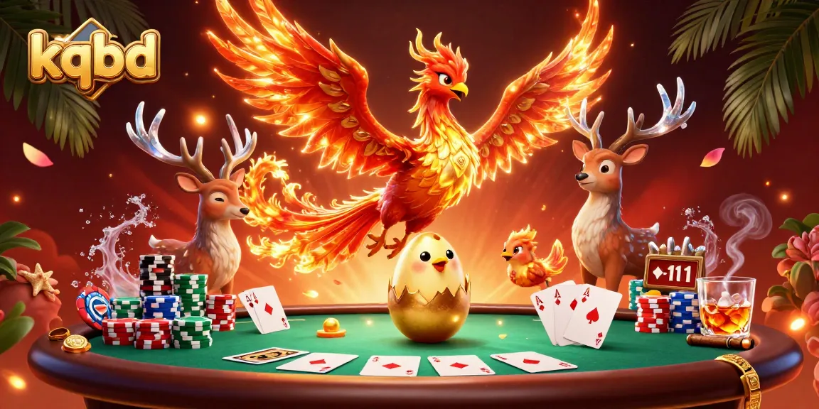 Experience thrilling kqbd moments with vibrant poker action in a 3D illustration.