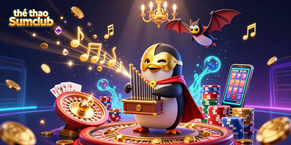 Experience betting excitement with thể thao Sumclub in this vibrant 3D casino scene full of action and rewards.