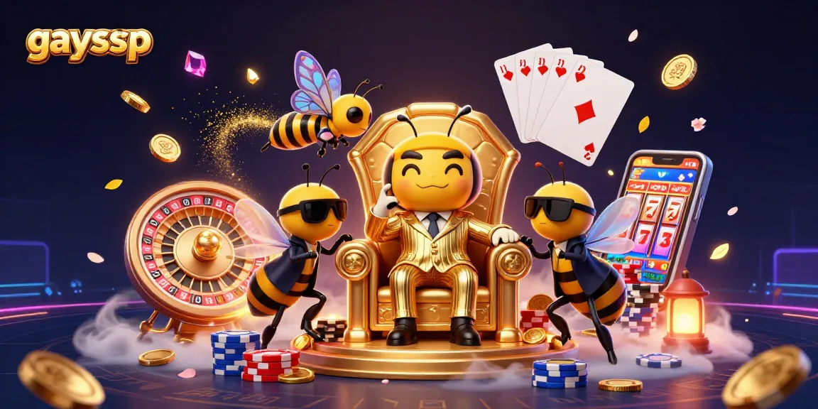 Engage in thrilling gameplay at gaysvp, featuring dynamic characters amidst casino elements like coins and roulette wheels.
