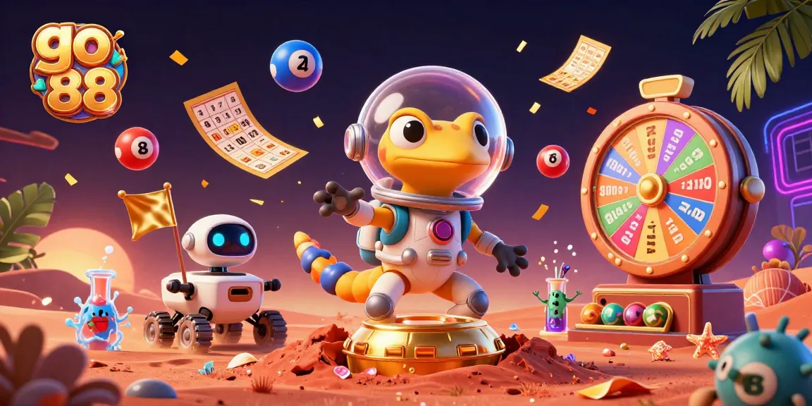 Engage in thrilling adventures with go 88 as Martian gecko uncovers a golden casino on Mars.