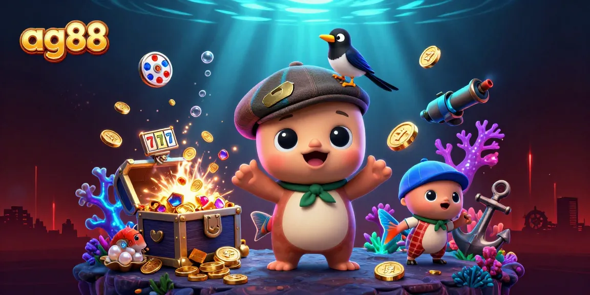 Experience winning slots with ag88 as the playful Nessie ventures into a treasure-filled underwater world.