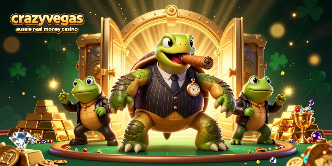 Join the fun at crazyvegas aussie real money casino and win treasures amidst vibrant 3D characters and lights!
