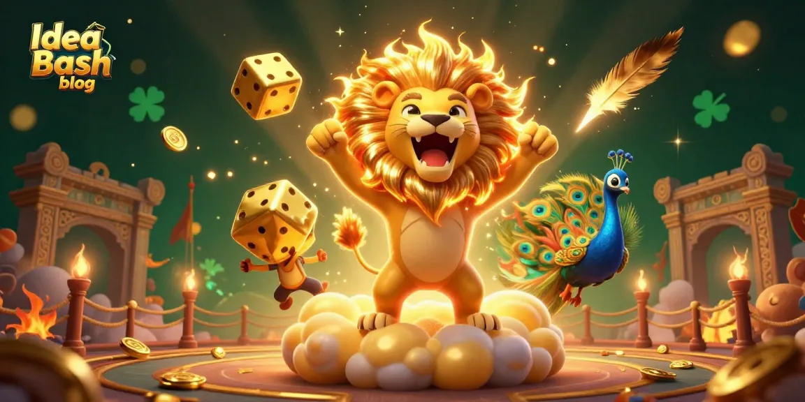 Experience thrilling casino adventures with the vibrant Idea Bash blog, featuring golden dice and lively characters.